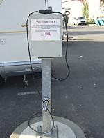 Electric Hookup for Motorhome in a German Campground