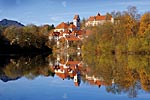 Campervan Oktoberfest Munich River Scene in Bavaria